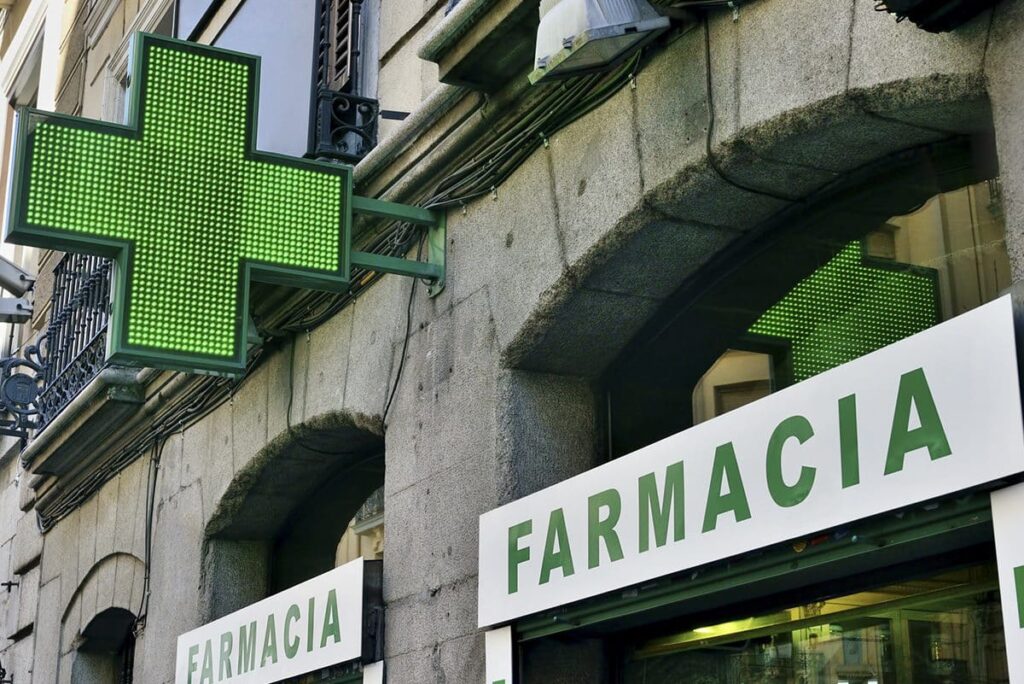 Termohigrómetro en farmacia